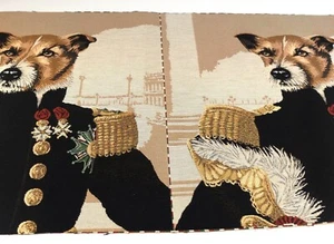 KISSEN-PANEEL 2 x 46 x46 cm Dekostoff Canvas Taschenstoff  Fancy-Dog Aristokrat - Bild 1 von 2