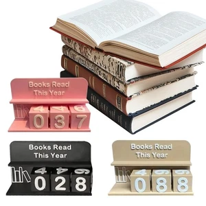 Bookish Decor Bookshelf Counter Wear Resist Book Tracker Christmas Calendar - Picture 1 of 18