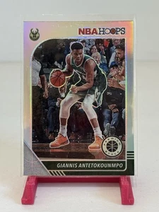 GIANNIS ANTETOKOUNMPO 2019-20 NBA Hoops Premium Stock #102 Silver Prizm Bucks - Picture 1 of 2