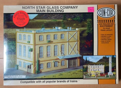 827 - HO Scale Con-Cor North Star Glass Company - Main Building #002-009070 - Image 1 of 4