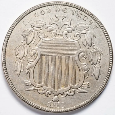 1868 Shield Nickel UNCIRCUALTED BU - Image 1 of 4