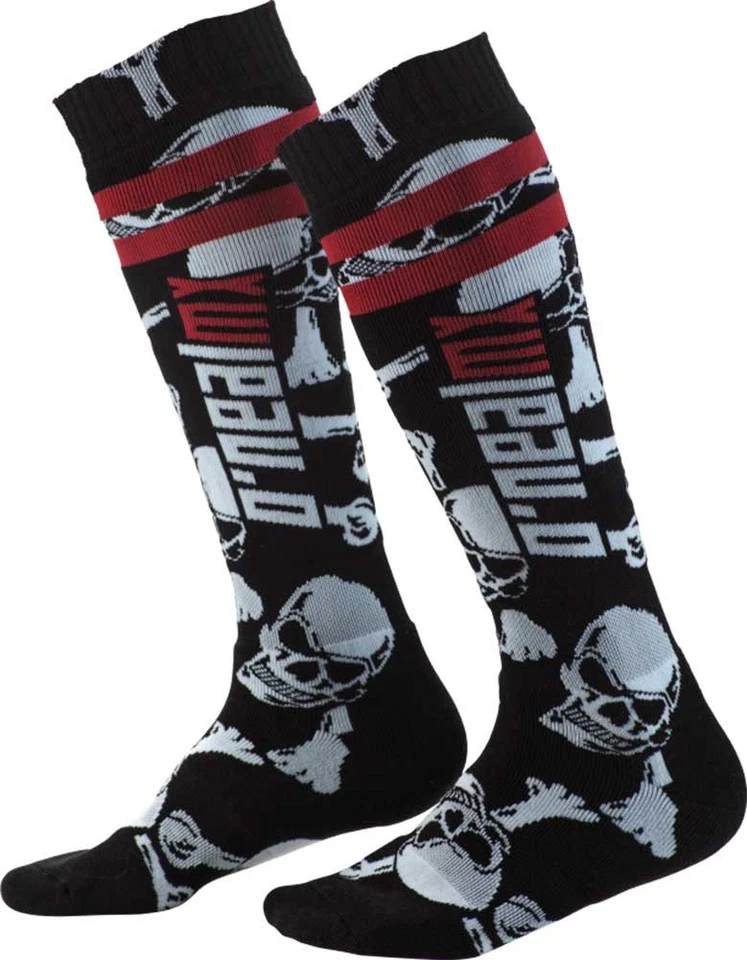 O'Neal Oneal Pro Motocross MX BMX Socks Crossbones Adult Knee High