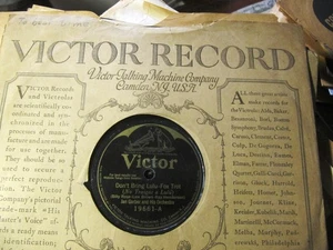 CREDENZA DAY 1925 Dealer Demo Record JAN GARBER Don't Bring Lulu VICTOR 19661 - Picture 1 of 4
