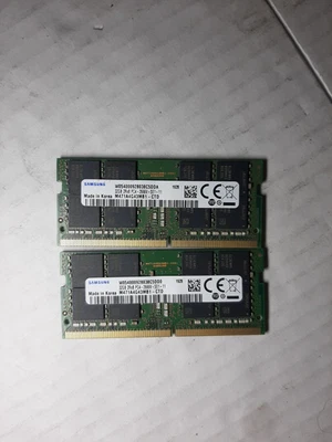 Samsung 64GB (2X32GB) PC4-2666V DDR4 SODIMM M471A4G43MB1-CTD #97 - Image 1 of 2