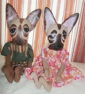 LEERER Stoffpuppenkörper, Primitive Puppe, Deutscher Schäferhund, Basteln zum Selbermachen - Bild 1 von 2