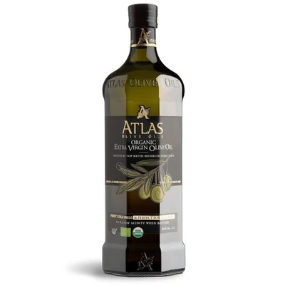 ATLAS COLD PRESS EXTRA Atlas 1 LT Cold Press Extra Virgin Olive Oil with Polyphenol Rich from Morocco