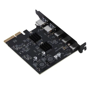 USB 3.2 Gen 2 Expansion Card 10Gbps 2 Type A 3 Type C Port PCIE 4X Expansion Car - Picture 1 of 22