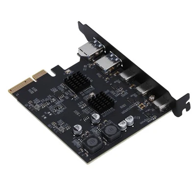 USB 3.2 Gen 2 Expansion Card 10Gbps 2 Type A 3 Type C Port PCIE 4X Expansion Car - Image 1 of 4