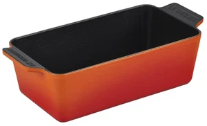 Le Creuset Loaf Pan 23cm Orange Cake Pan Bread Terrine Mold Cast Enamel Pot - Picture 1 of 3
