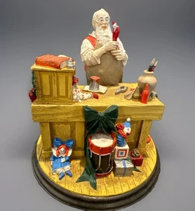 Figura De Colección Norman Rockwell "Taller de Santa" Colección Reliquia de Santa 1990 - Imagen 1 de 17