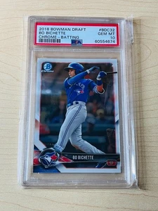 Bo Bichette Bowman Draft 2018 #BDC-32 Chrome Prospects - PSA 10 - Blue Jays - Imagen 1 de 2