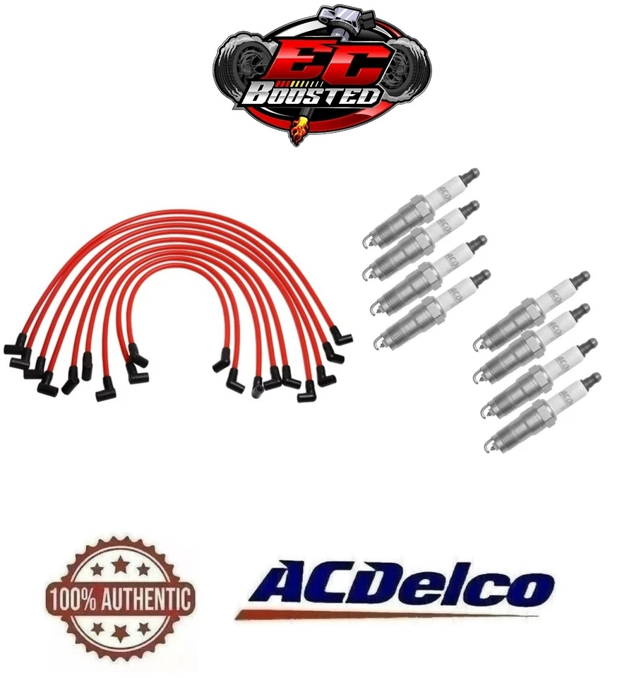 Performance Ignition HEI Wire Set & Spark Plug Kit For Chevy SBC BBC 350 383 454 - Image 1 of 3