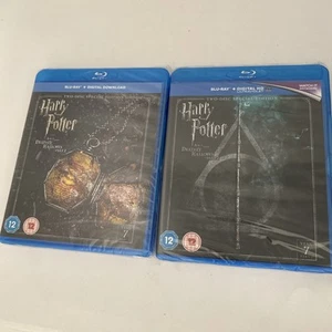 Harry Potter Deathly Hallows Blu-Ray. Part 1-Digital Download. Part 2-Digital HD - Picture 1 of 5