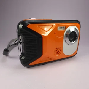 Pellor 21.0MP Compact Undeerwater Digital Camera Orange Tested - Picture 1 of 9