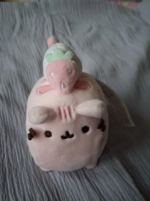Gund Pusheen Claire's Pink Swissroll Cake Small Plush  - Image 1 of 3