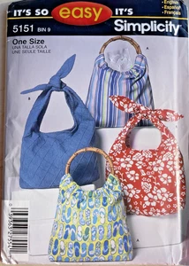 Sewing Pattern #5151 Bag Design Two Styles One Size Factory Fold - Picture 1 of 3