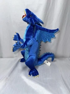 Universal Studios Dueling Dragons Rollercoaster Ice Blue Dragon Plush 13" - Picture 1 of 13