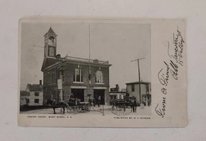 1907 Fire Engine House West Derry NH New Hampshire Postcard u/b - Picture 1 of 2