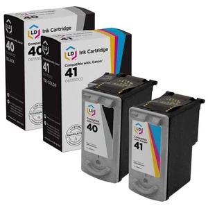 LD Ricambio Canon PG-40 e CL-41 Set di 2 cartucce di inchiostro - Foto 1 di 9