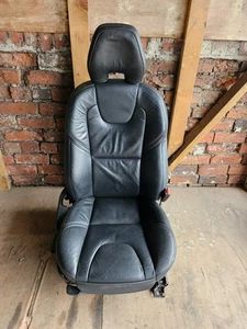 2012-2019 VOLVO V40 R DESIGN FRONT RIGHT OFF SIDE DRIVER SEAT BLACK LEATHER - Picture 1 of 6
