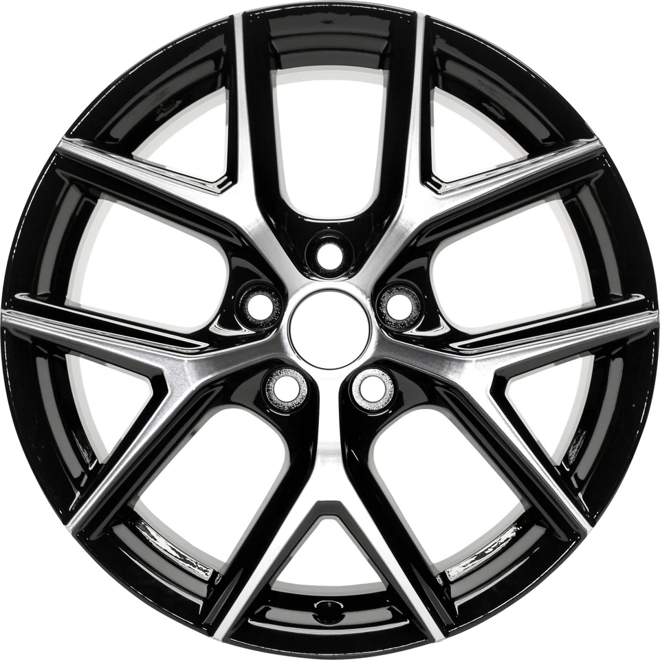 Refurbished 18x7.5 Machined Black Wheel fits 2016-2018 Toyota Rav4 560-75201 - Image 1 of 1