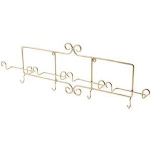 Bard's Gold Schmiedeeisen Wandmontage 4 Tassen & Untertassen Aufhänger 26" x 2,25" x 8,5" - Bild 1 von 1
