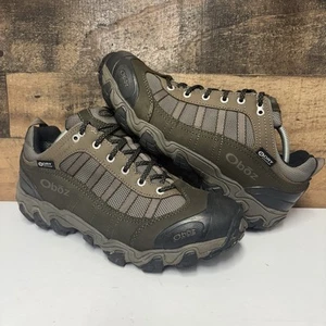 Oboz Tamarack Low B-Dry Waterproof Trail Hiking Shoes - Brown Green Mens Size 11 - Picture 1 of 7