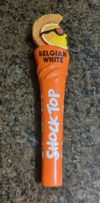 Original Beer Tap Handle Shock Top Belgian White - Image 1 of 4