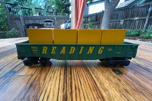 Vintage K-Line Reading RDG 6515 Gondola Train Car w/ Cargo Crates O Gauge Model - Picture 1 of 7