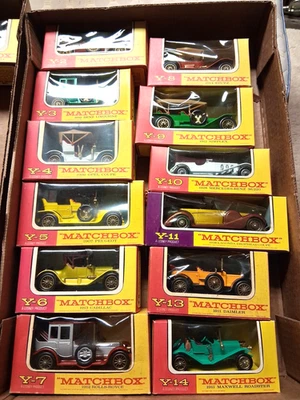 12-Matchbox Lesney Models Of Yesteryear CARS MINT IN THE BOXES! - Image 1 of 4