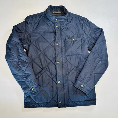 J.Crew Men’s Sussex Quilted Jacket PrimaLoft Newport Navy Sz M Insulated Winter - Image 1 of 4