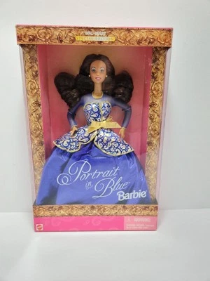 Vintage 1997 Mattel Portrait in Blue Barbie Walmart Special Edition New Unopened - Image 1 of 4