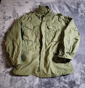 Vintage Vietnam Military Cold Weather Field Coat Mens Green Full Zip Hooded Z* - Picture 1 of 9