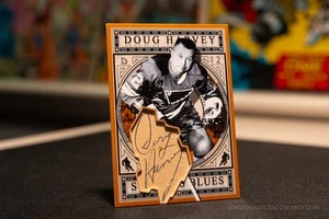 Doug Harvey St. Louis Blues Expansion Era Signature Cut Card - Autographed - Picture 1 of 2