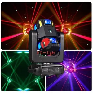 8 X 10W RGBW LED Moving Head Lights DJ Disco Colorful LED Laser Beam Stage Light - Picture 1 of 10