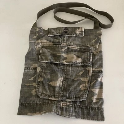 Bolso Bandolera Camuflaje Personalizado Reutilizado Estuche #4 Unisex Hecho a Mano Foto 1 de 4