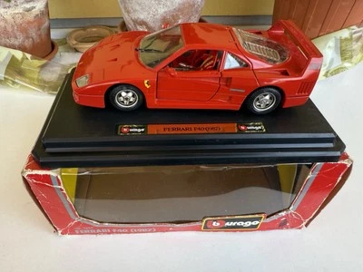 Ferrari F 40 1987 Burago 1:24 No Polistil Mebetoys Solido  - Immagine 1 di 4