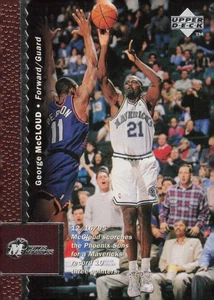 1996-97 Upper Deck Basketball Card #25 George McCloud F/G Dallas Mavericks - Bild 1 von 2