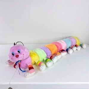 Vtg Lots-a-Lots-a-Leggggggs Rainbow Caterpillar 20 Legs 28” Commonwealth 1984 - Picture 1 of 11