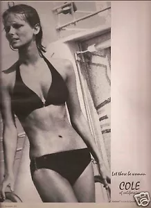 70's Cole of California Ad - Cheryl Tiegs 1973 - Picture 1 of 1