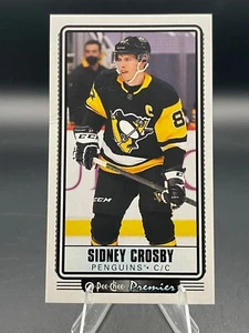 2021 O-PEE-CHEE Premier SIDNEY CROSBY White Tall Boy #P-35 Penguins UD - Picture 1 of 6