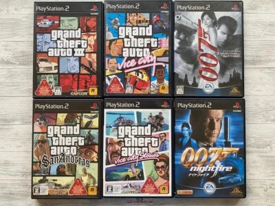 SONY PS2 Grand Theft Auto Ⅲ & Vice City  Stories & San Andreas & 007 from Japan - Image 1 of 4