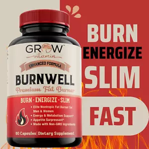 Best Diet Pills That Work Fast for Men Natural Weight Loss Men Belly Fat Burner - Picture 1 of 8
