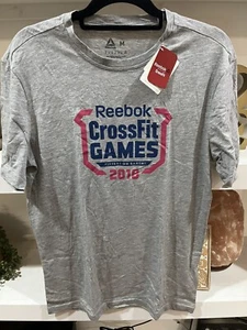 2018 Reebok Women's CrossFit Games Shirt Gray Size Medium - New - Picture 1 of 4