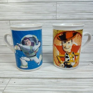 Disney Pixar Toy Story Woody & Buzz Lightyear Ceramic Coffe Cups Mug 2010 - Picture 1 of 16
