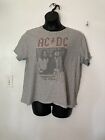 AC / DC Graphic Women's XXL Gray Short Sleeve Rock Band T-shirt Highway To Hell