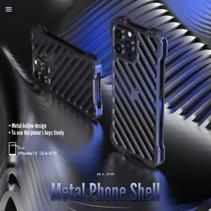 Carcasa de diseño hueco de metal para iPhone 14 15 16 ProMax - Imagen 1 de 11