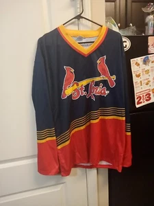 St Louis Cardinals MLB Alternative Hockey Jersey SGA+BONUS! - Picture 1 of 3
