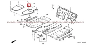 Honda Acura Nsx 2001-2005 Floor Mat Left Front Real Black 83602-SL0-A00ZA NH188L - Bild 1 von 1