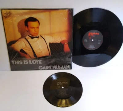 Gary Numan This Is Love 12" Vinyl Record + Flexi Disc Synth-Pop Electronic NM - Image 1 of 4